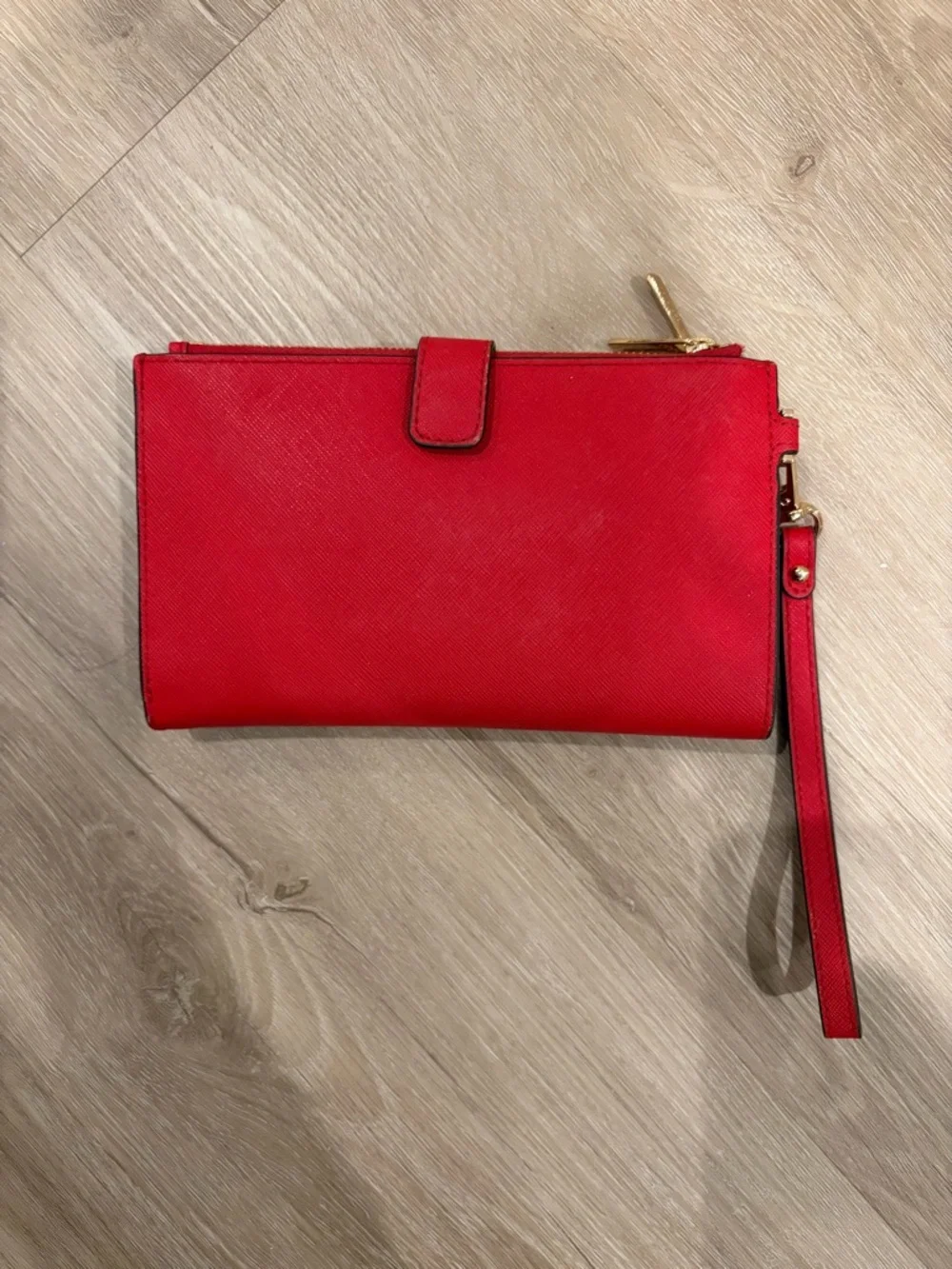 Michael Kors Jet Set Double Zip Wristlet Wallet – Red - Picture 3 of 10